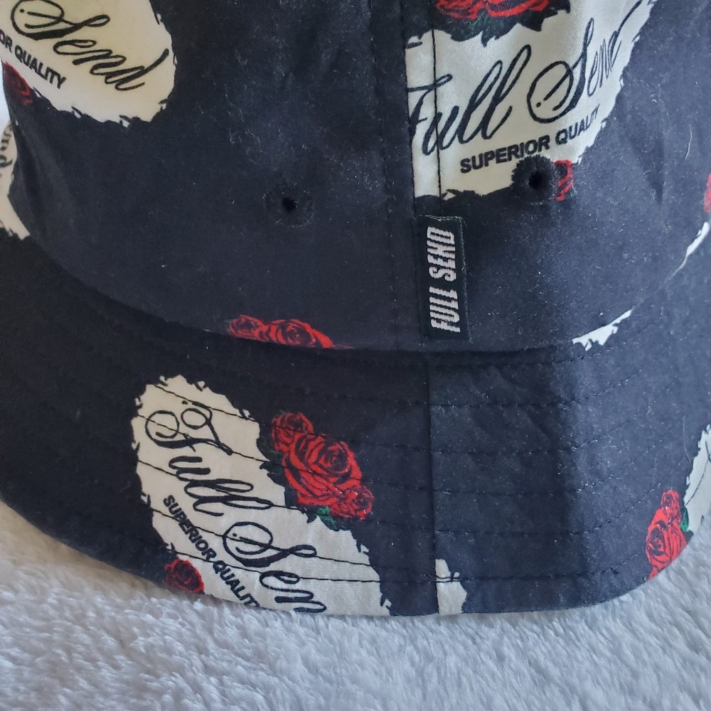 Authentic Full Send Roses Bucket Hat - Black- EXCELLENT CONDITION - Picture 2 of 6
